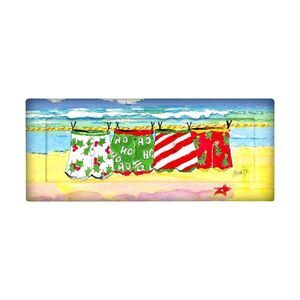 Coastal Holiday Christmas Beach Swim Trunks Tray